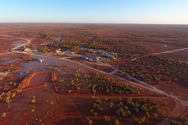 Mt Eba Station from the air