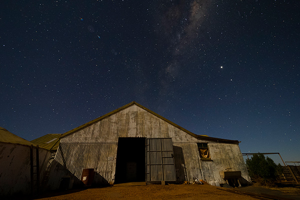 Take in the stars above Mt Eba at night